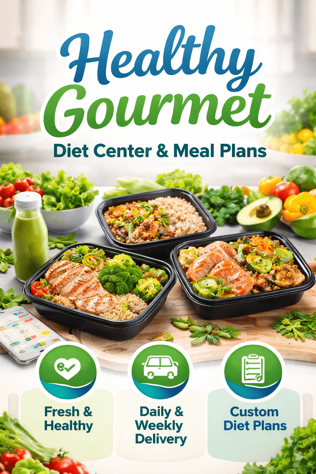 Healthy Gourmet diet center meal plans
