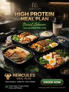 high protein meal plan Beirut Lebanon